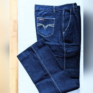 Sasson Dark Blue Denim, Straight Leg Jeans. EUC. Sz 36